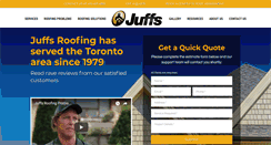 Desktop Screenshot of juffsroofing.com