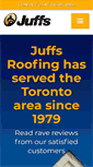 Mobile Screenshot of juffsroofing.com